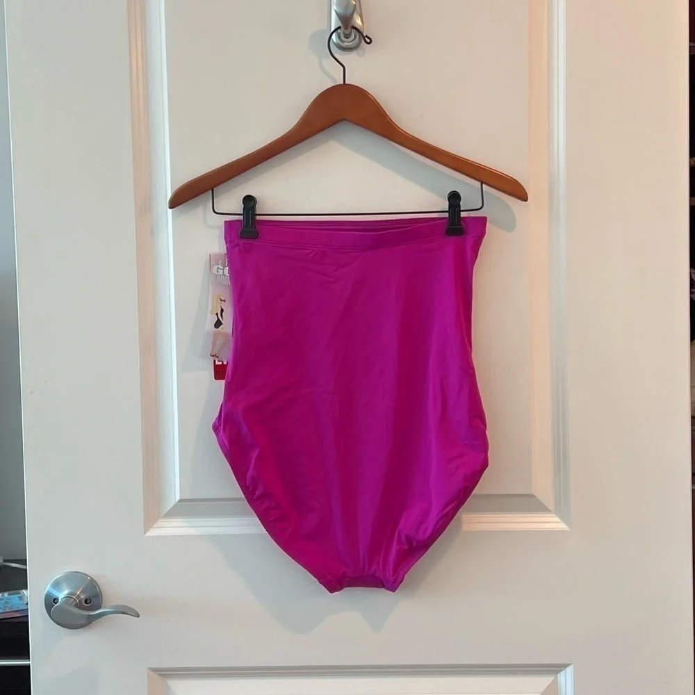 SPANX Core High Rise Shaping FullCoverage Swim Bottoms Shapewear In Berry NWT